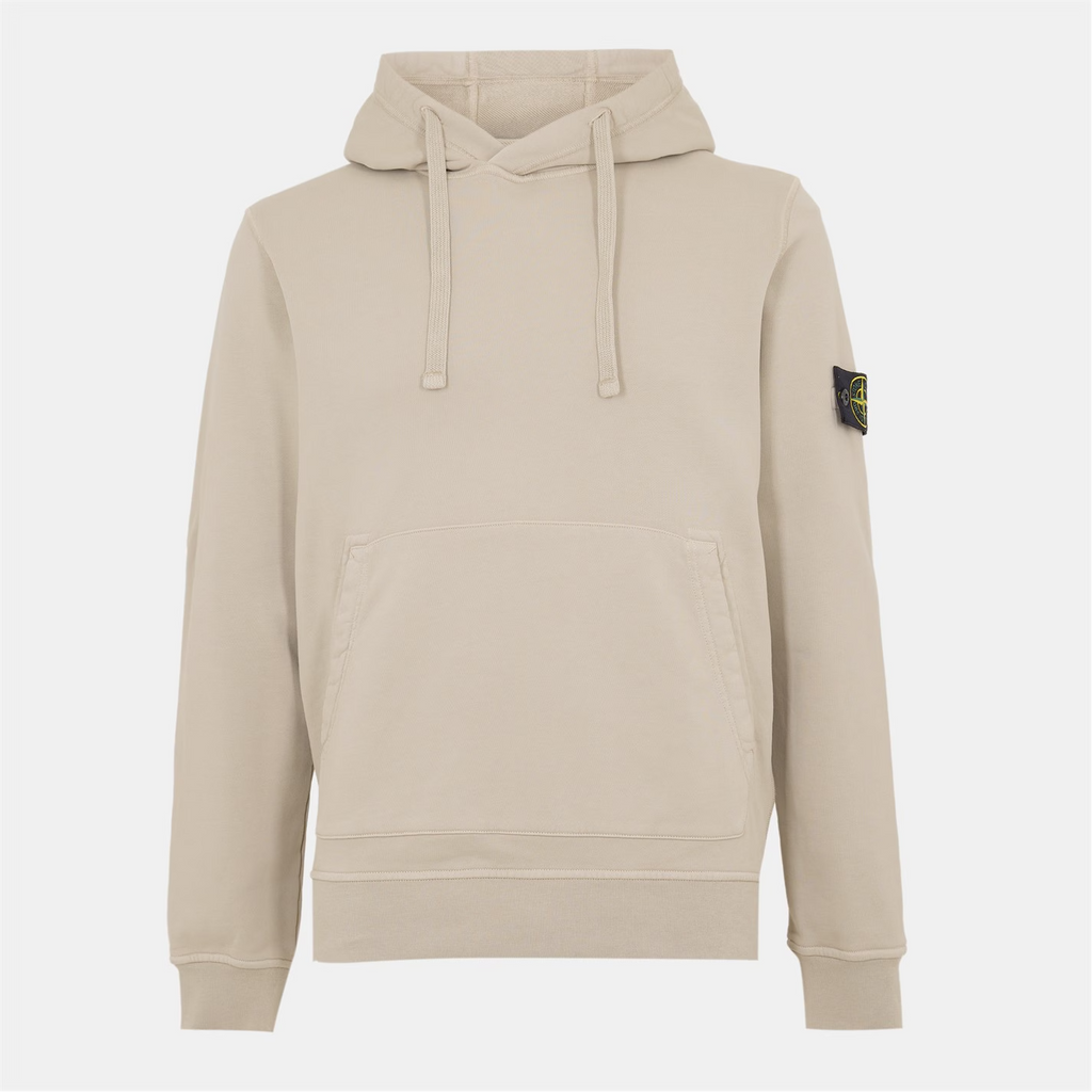 Stone Island Logo Hoodie Deserto