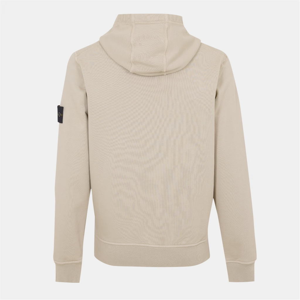 Stone Island Logo Hoodie Deserto