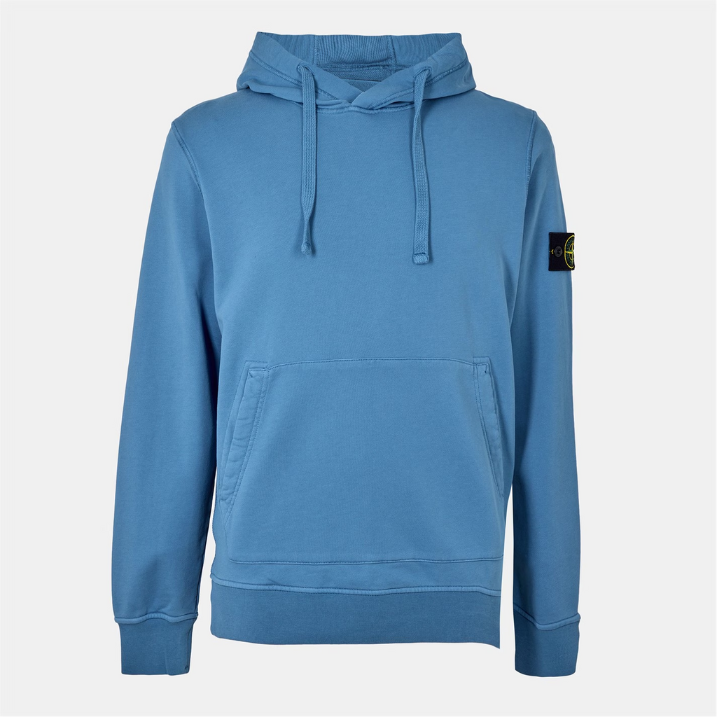 Stone Island Logo Hoodie Blue