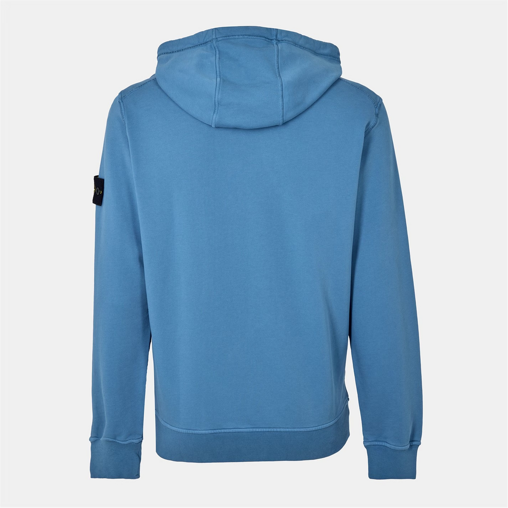 Stone Island Logo Hoodie Blue