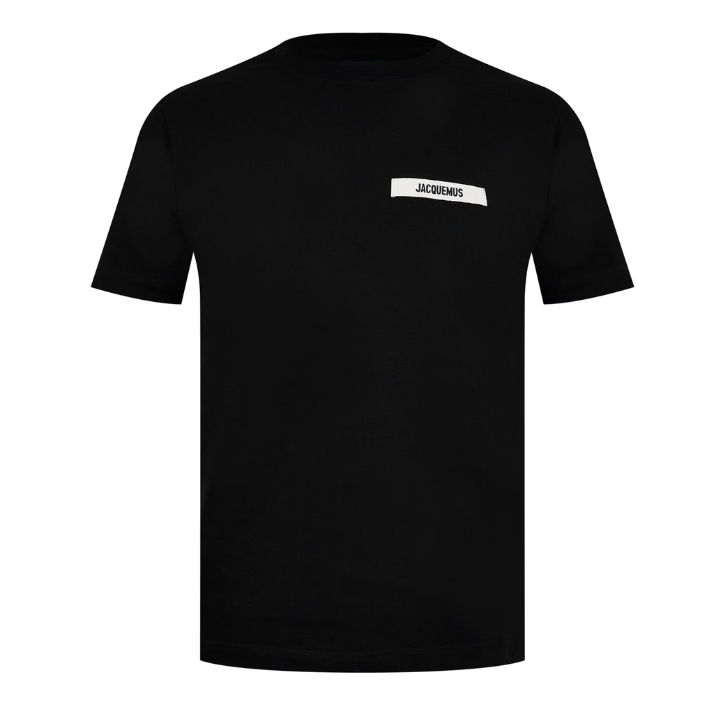 Jacquemus The Gros Grain Logo T Shirt Black