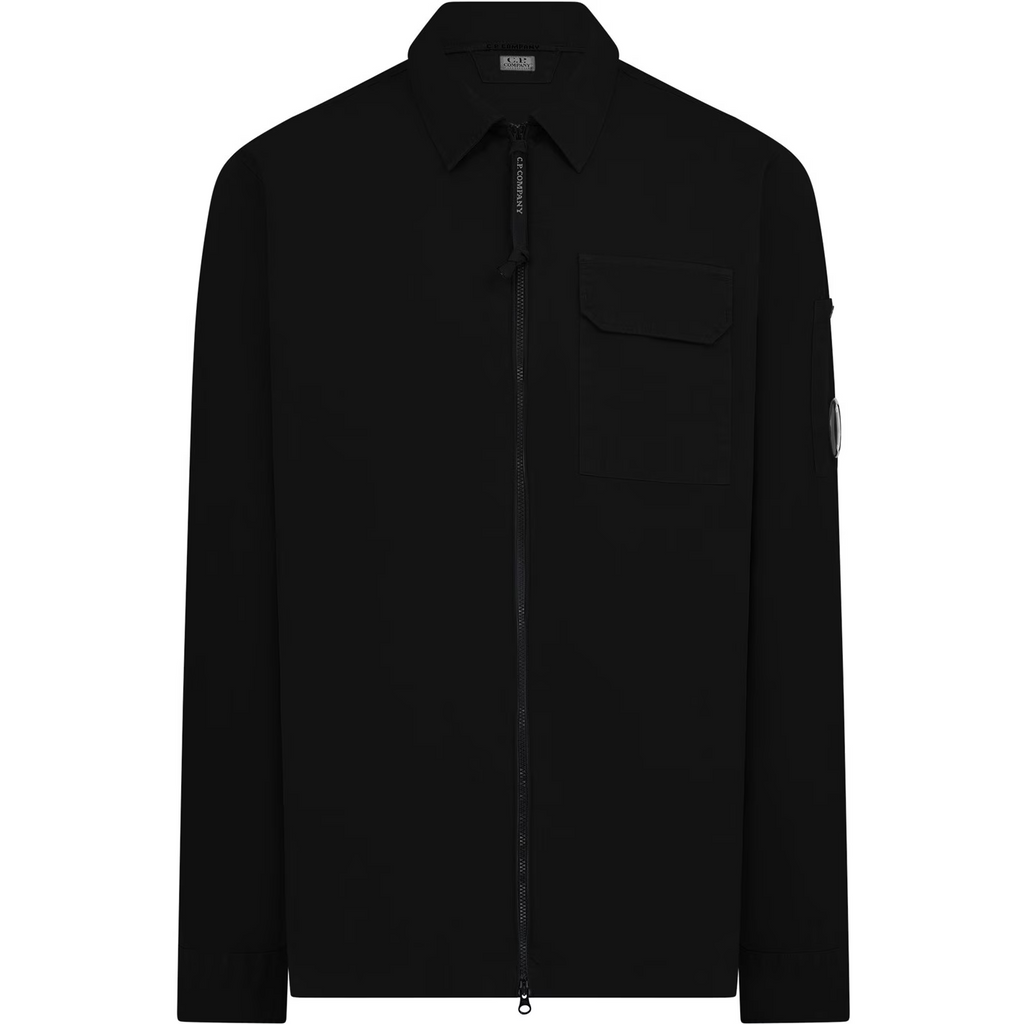 Cp Company Lens Overshirt Black