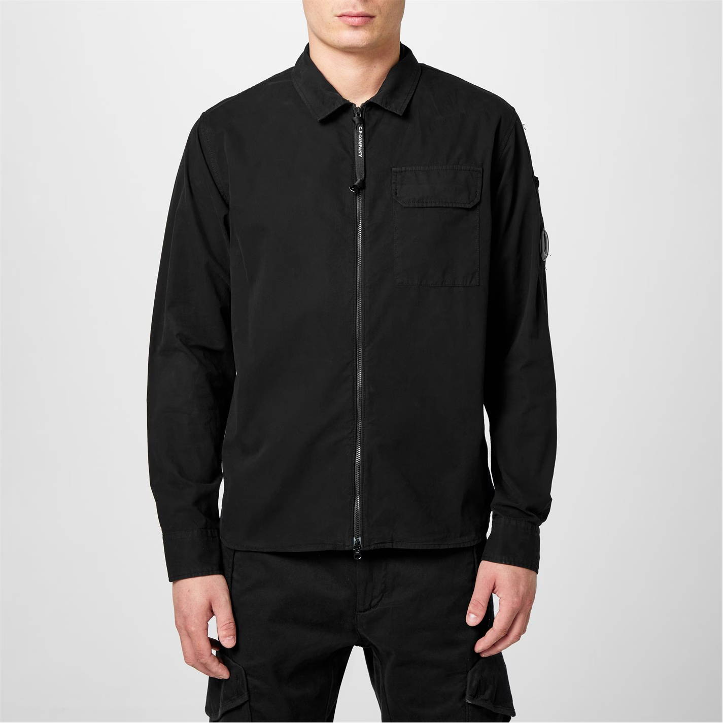 Cp Company Lens Overshirt Black