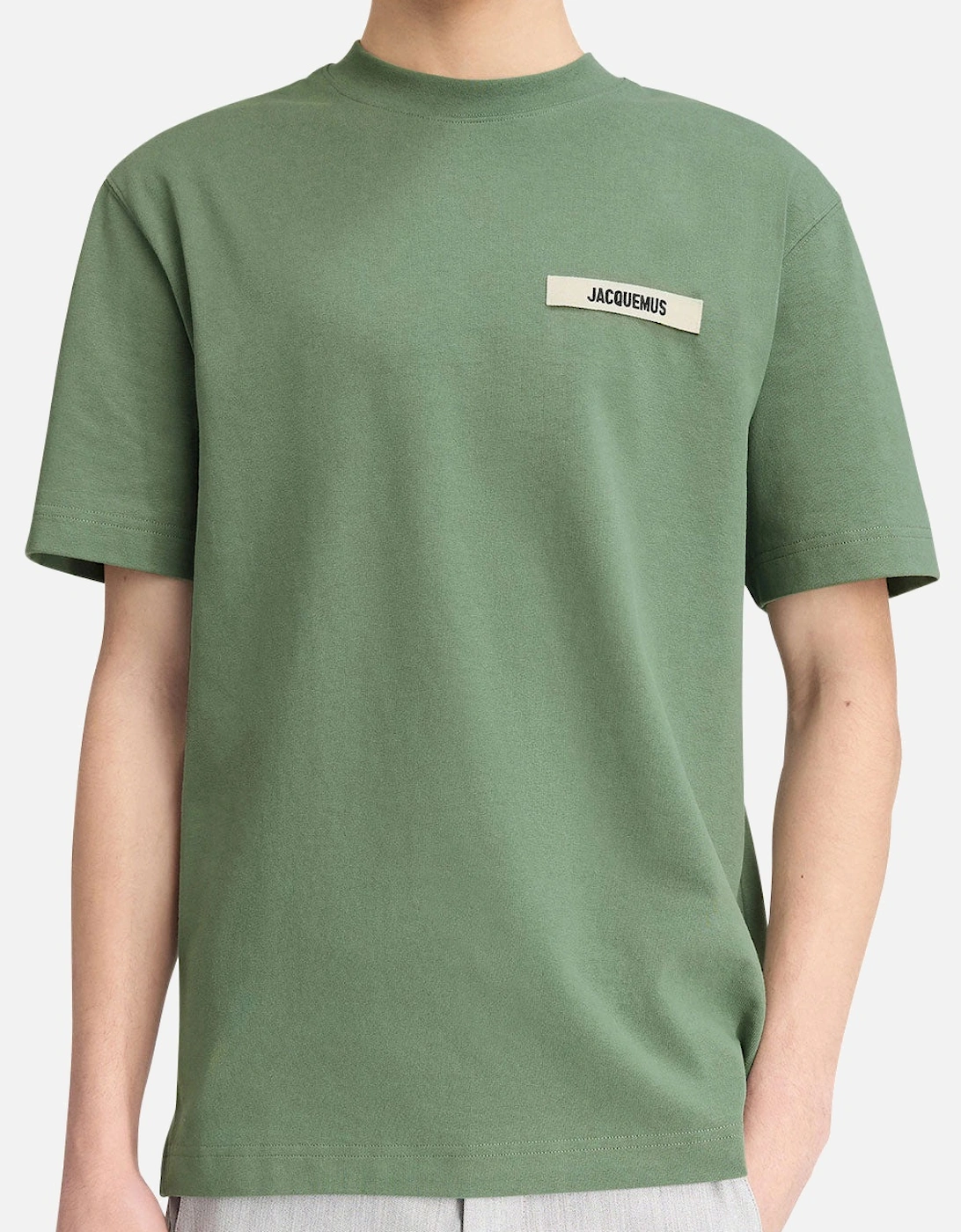 Jacquemus The Gros Grain Logo T Shirt Olive