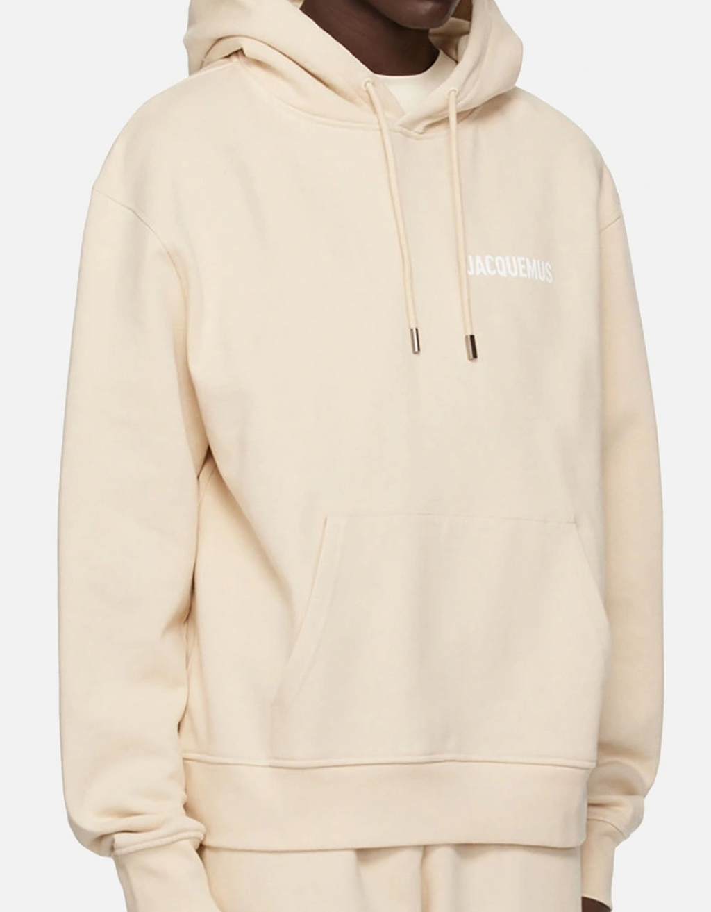 Jacquemus Le Sweatshirt Logo Hoodie Beige
