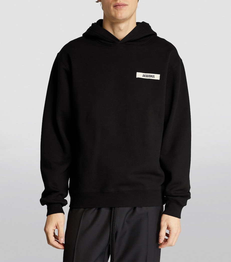 Jacquemus The Gros Grain Hoodie Black